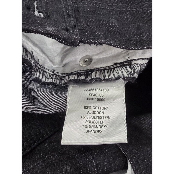 Bongo Y2K Skinny Jeans Mid Rise Black Wash HT01 Sears Juniors Size 11 NWT - Picture 12 of 16